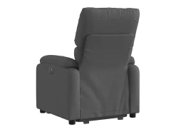Poltrona Confortável | Poltrona reclinável elevatória tecido cinzento-escuro SHL890792