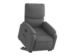 Poltrona Confortável | Poltrona reclinável elevatória tecido cinzento-escuro SHL890792