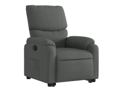 Poltrona Confortável | Poltrona reclinável elevatória tecido cinzento-escuro SHL890792