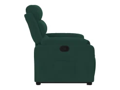 Poltrona Confortável | Poltrona reclinável elevatória veludo verde-escuro SHL271003