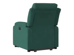 Poltrona Confortável | Poltrona reclinável elevatória veludo verde-escuro SHL271003