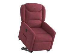 Poltrona Confortável | Poltrona reclinável elevatória elétrica tecido vermelho-tinto SHL141304