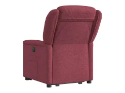 Poltrona Confortável | Poltrona reclinável elevatória elétrica tecido vermelho-tinto SHL141304