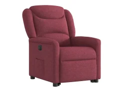 Poltrona Confortável | Poltrona reclinável elevatória elétrica tecido vermelho-tinto SHL141304