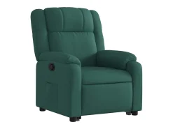 Poltrona Confortável | Poltrona reclinável elevatória tecido verde-escuro SHL825410