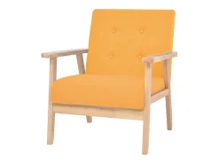 Poltrona Confortável em tecido amarelo SHL406683