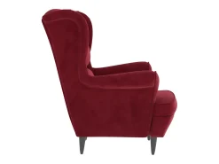 Poltrona Confortável em veludo vermelho tinto SHL308867
