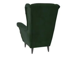 Poltrona Confortável em veludo verde-escuro SHL980194