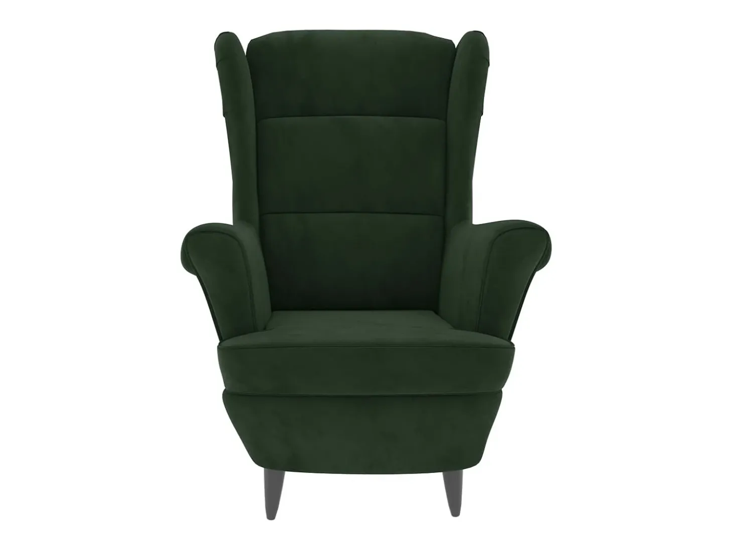 Poltrona Confortável em veludo verde-escuro SHL980194
