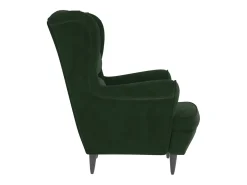 Poltrona Confortável em veludo verde-escuro SHL980194