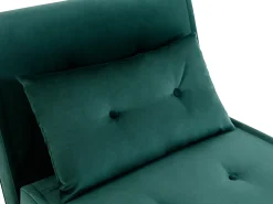 Poltrona convertível veludo verde pinho estilo habitat jovem URIBIA