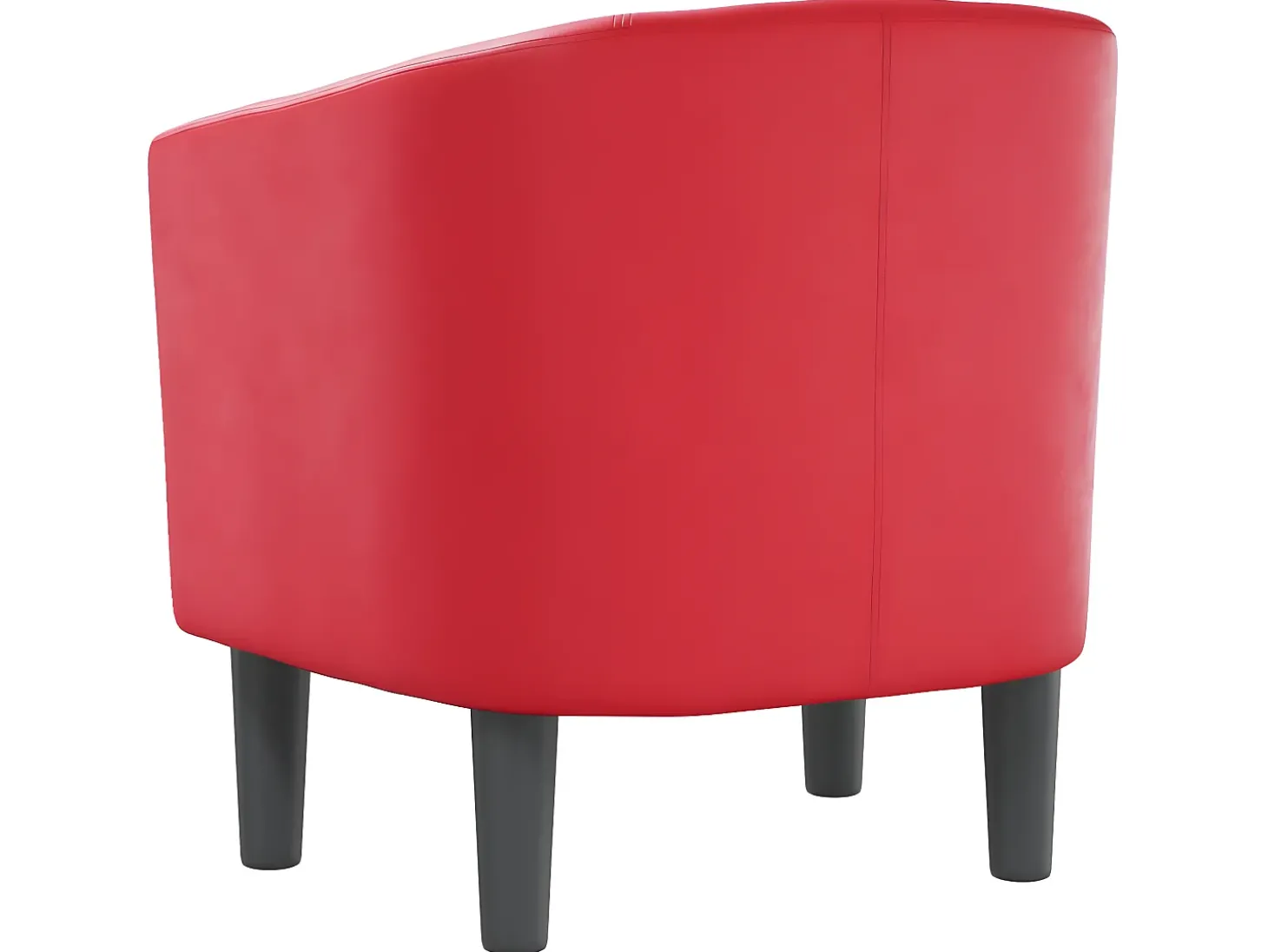 Poltrona couro artificial vermelho PT708700