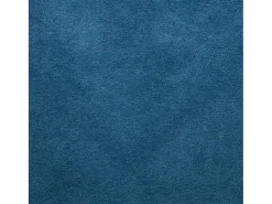 Poltrona Dabdall, Poltrona lounge design, 100% Made in Italy, Poltrona relaxante em tecido acolchoado, 80x70h95 cm, Azul