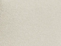 Poltrona de canto em tecido bouclé branco sujo estilo contemporâneo NOUMARA