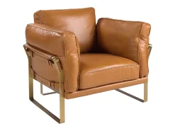 Poltrona de couro Camel 5169 ANGEL CERDA
