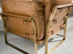 Poltrona de couro Camel 5169 ANGEL CERDA