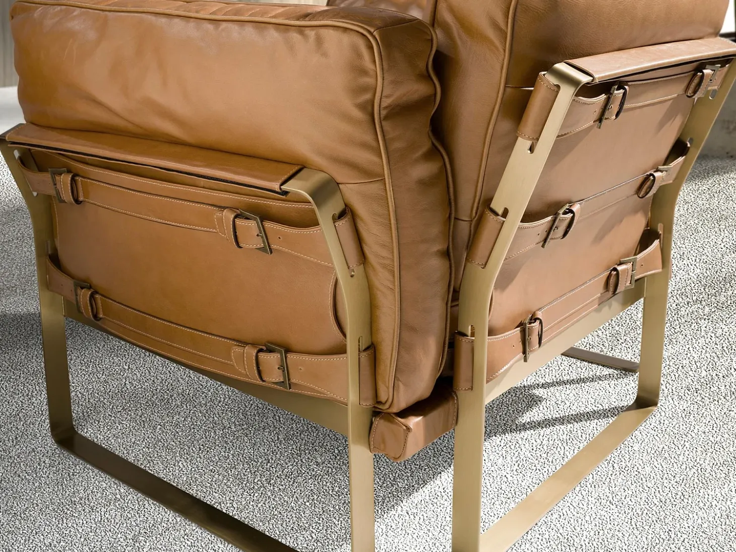 Poltrona de couro Camel 5169 ANGEL CERDA