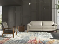 Poltrona de couro cinzento escuro 5130 ANGEL CERDA