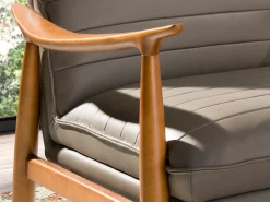 Poltrona de couro cinzento escuro 5130 ANGEL CERDA