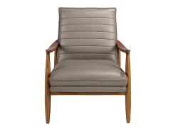 Poltrona de couro cinzento escuro 5130 ANGEL CERDA