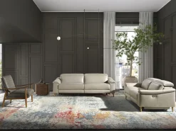 Poltrona de couro cinzento escuro 5130 ANGEL CERDA