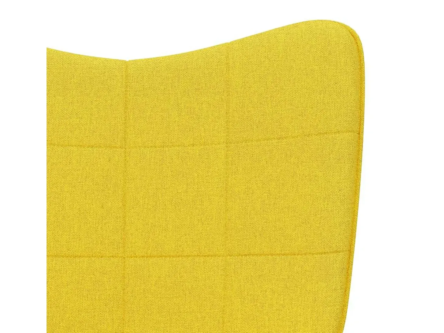 Poltrona de descanso tecido amarelo mostarda