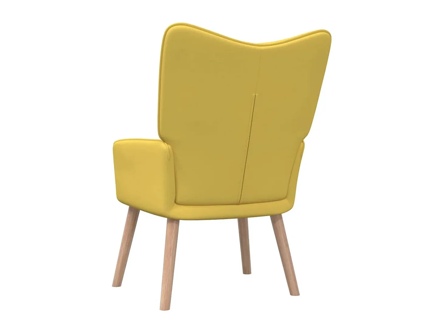 Poltrona de descanso tecido amarelo mostarda PT185900