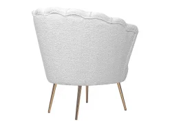 Poltrona de laço "Floria" - 75 x 68 x 77,5 cm - Branco