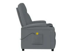 Poltrona de massagens couro artificial antracite
