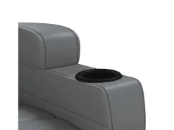 Poltrona de massagens couro artificial antracite