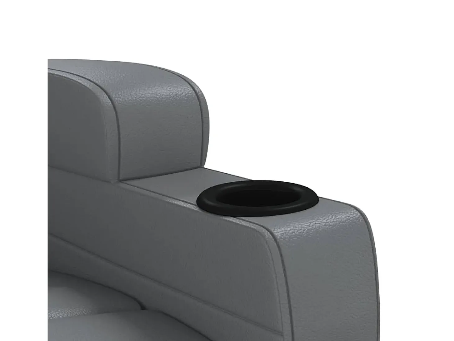 Poltrona de massagens couro artificial antracite