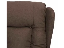 Poltrona de massagens elétrica reclinável tecido cinza-acast.
