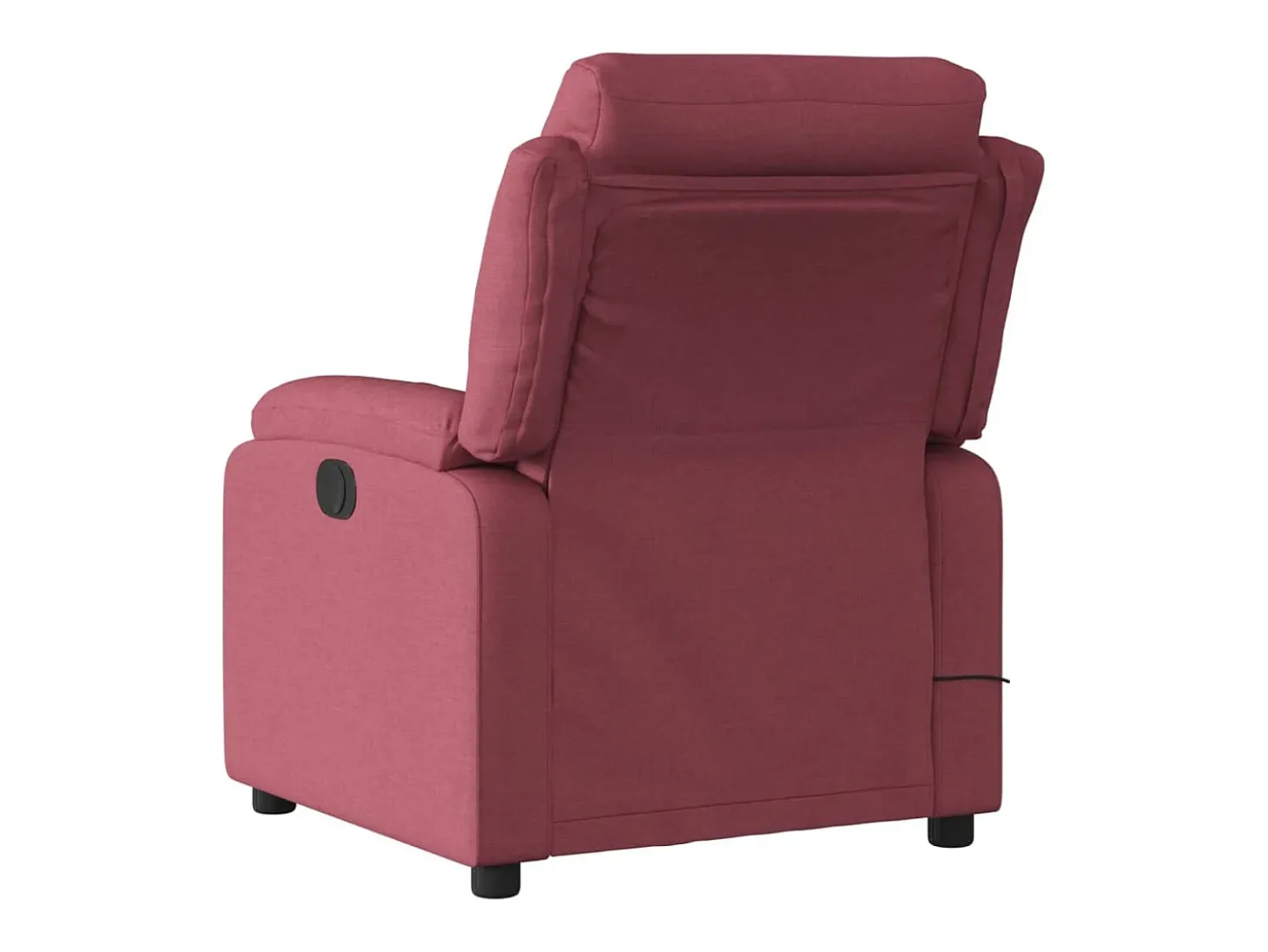 Poltrona de massagens reclinável tecido vermelho tinto PT850059