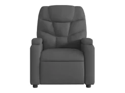 Poltrona de massagens reclinável tecido cinzento-escuro SHL14483