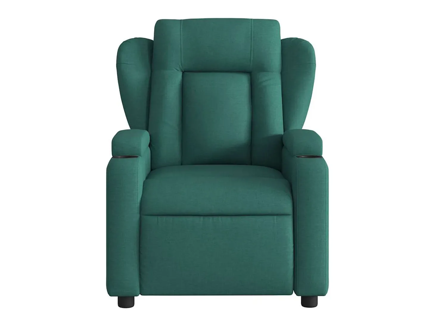 Poltrona de massagens reclinável tecido verde-escuro SHL852997