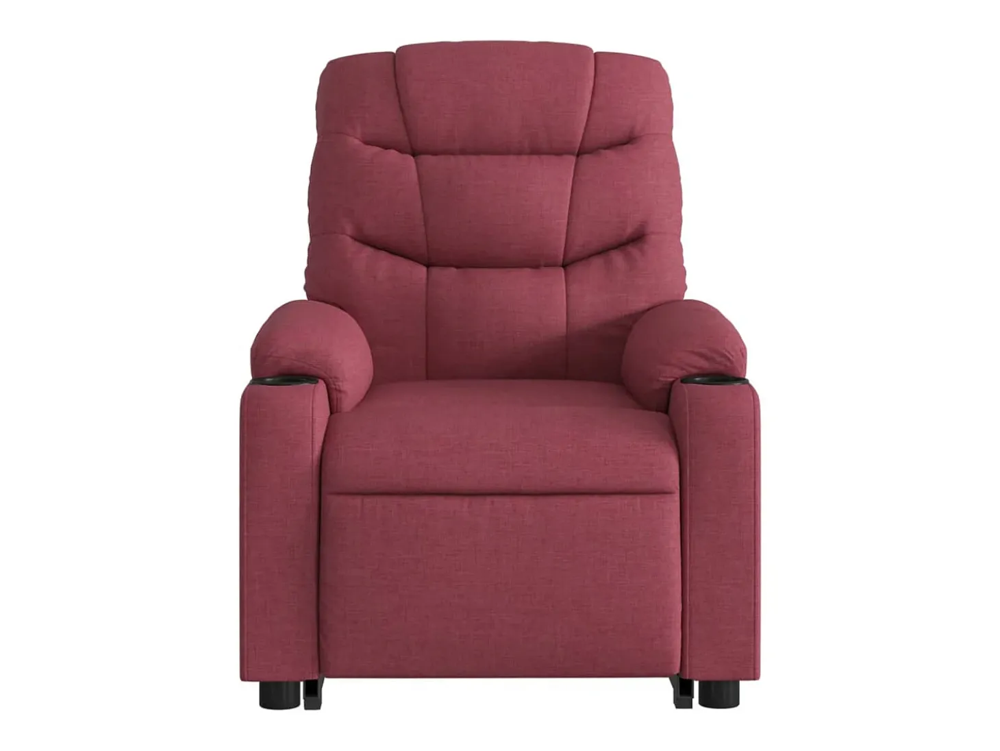 Poltrona de massagens reclin. elevatória tecido vermelho tinto SHL571220