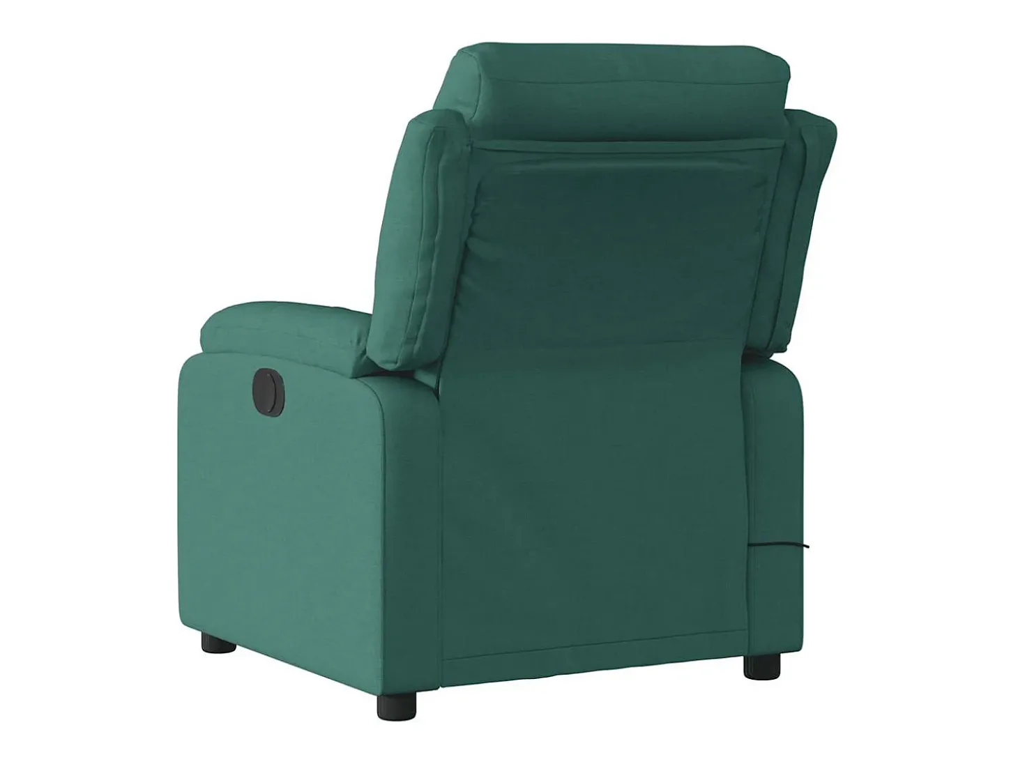 Poltrona de massagens reclinável tecido verde-escuro SHL100373