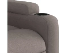 Poltrona de massagens reclinável tecido cinzento-acastanhado SHL313941