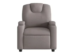 Poltrona de massagens reclinável tecido cinzento-acastanhado SHL313941