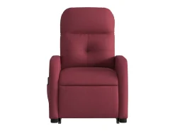 Poltrona de massagens reclin. elevatória tecido vermelho tinto SHL947668