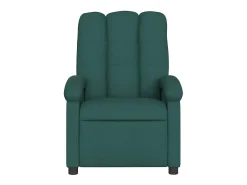 Poltrona de massagens reclinável tecido verde-escuro SHL542345