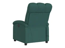 Poltrona de massagens reclinável tecido verde-escuro SHL542345