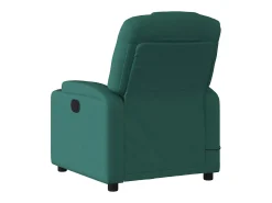 Poltrona de massagens reclinável tecido verde-escuro SHL94179