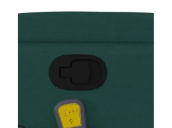 Poltrona de massagens reclinável tecido verde-escuro SHL94179