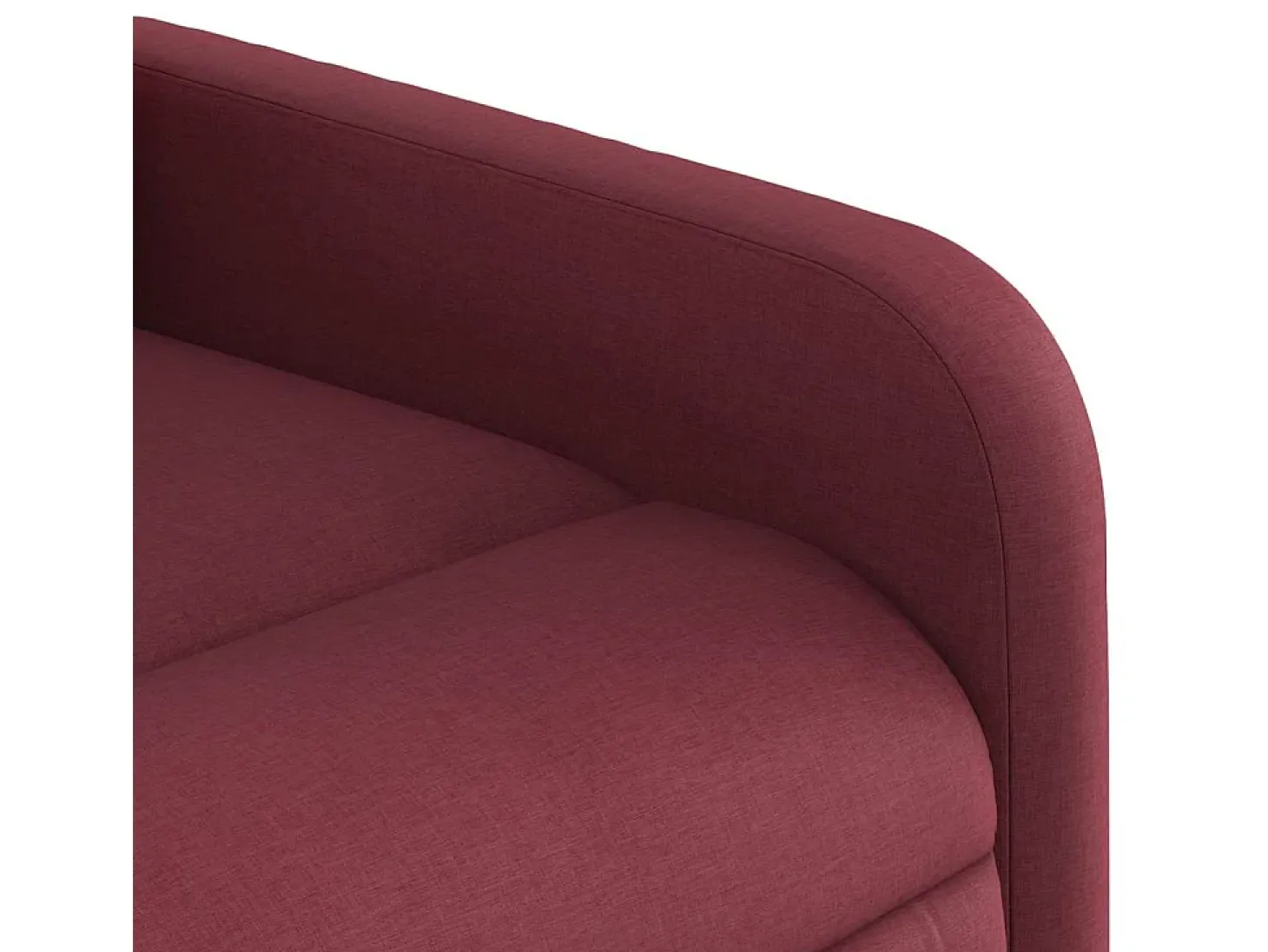 Poltrona de massagens reclinável tecido vermelho tinto SHL569687