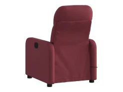 Poltrona de massagens reclinável tecido vermelho tinto SHL569687