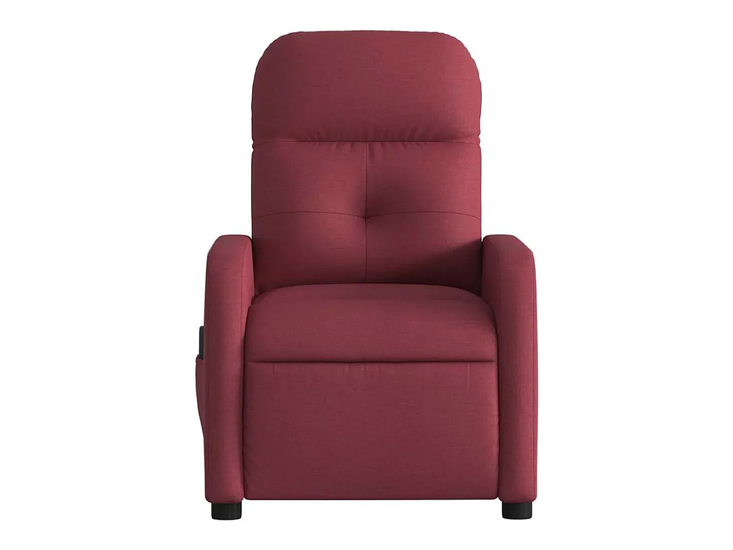 Poltrona de massagens reclinável tecido vermelho tinto SHL569687