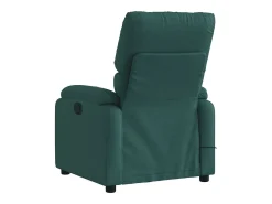 Poltrona de massagens reclinável tecido verde-escuro SHL170793