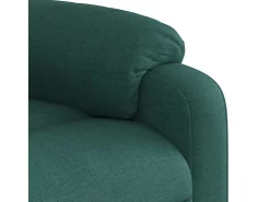 Poltrona de massagens reclinável tecido verde-escuro SHL170793