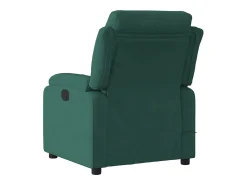 Poltrona de massagens reclinável veludo verde-escuro SHL507135